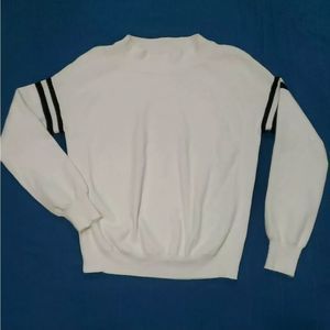 Say What? Women's Soft White Long Sleeve Sweater S